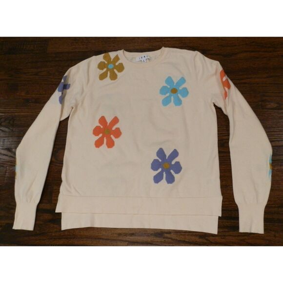 THML Flower Pattern Sweater Women's Size Small - Picture 1 of 2